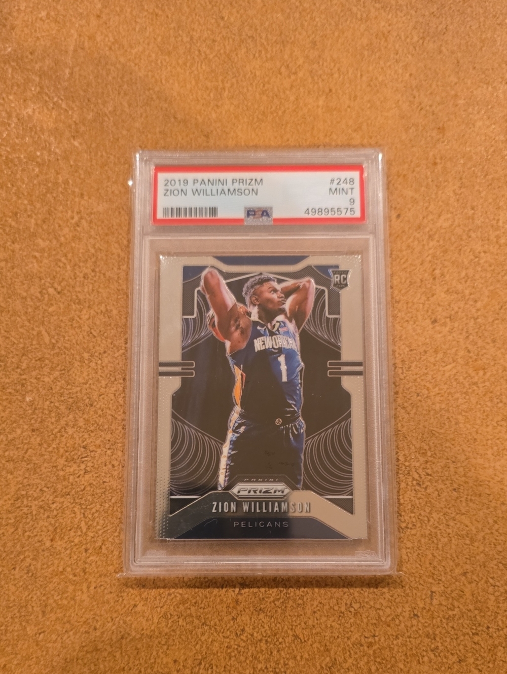 2019 Panini Prizm Zion Williamson #248 Rookie PSA 9